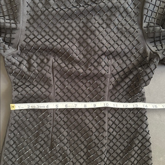 H&M Black Beaded Dress Cocktail Dress - Picture 13 of 17